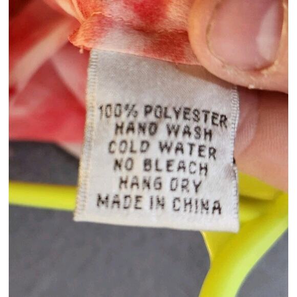 Blue Velvet Pink Floral Sheer Kimono Shawl Poncho Sz M Beaded Sheer topper NWT - Picture 9 of 9